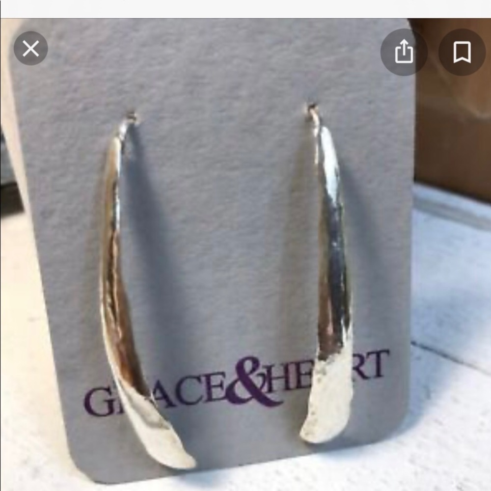 Grace and Heart Strand Earrings